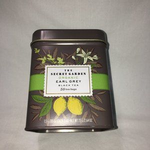 New Sealed Tin The Secret Garden Tea Earl Grey 50 Tea Bags